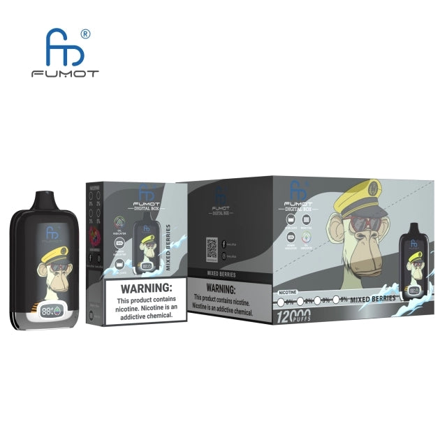 Randm Digital Box 12000 puffs vape, Mixed berry smaak.