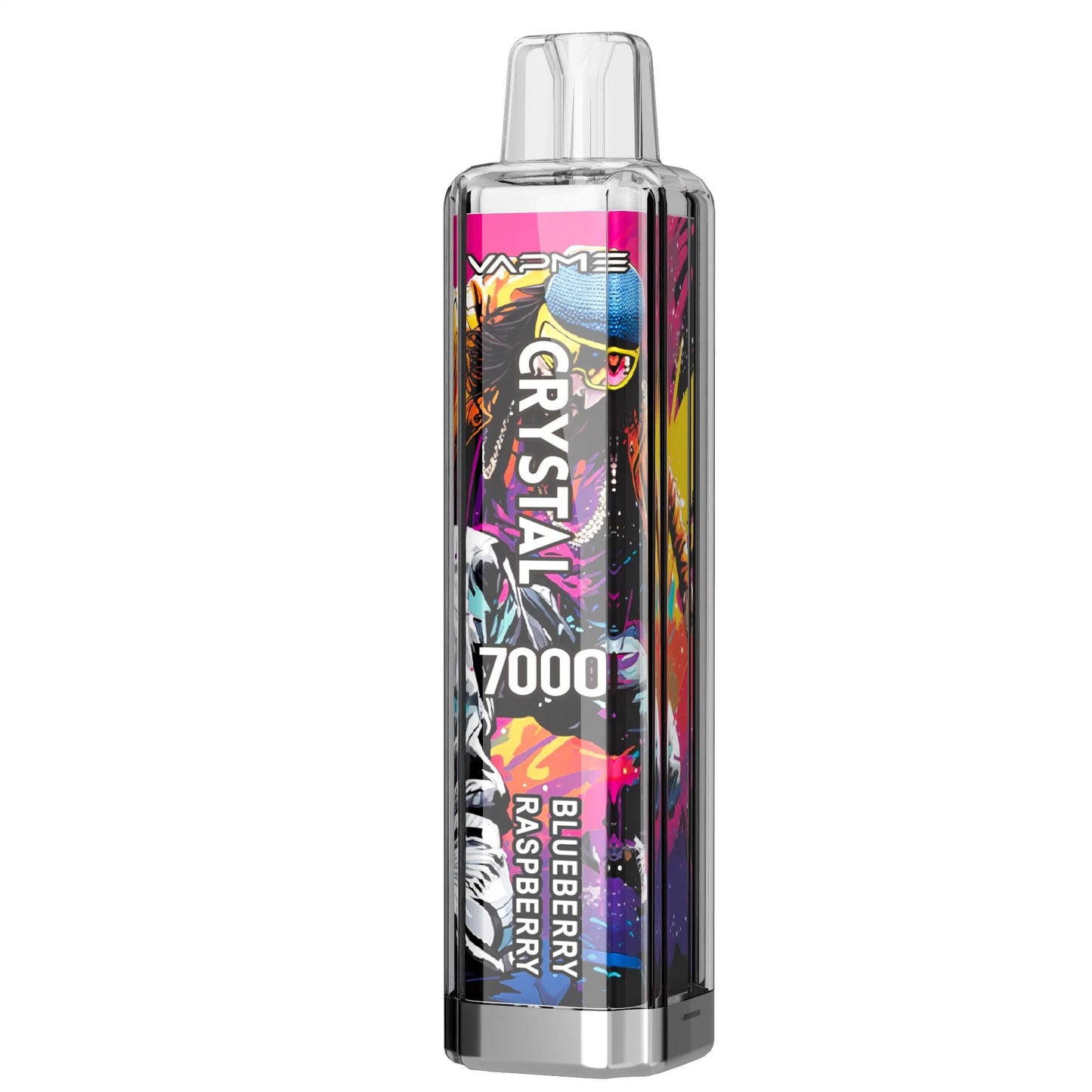 vapme crystal 7000 puffs oplaadbaar USBC 2% nicotinezout 14ml liquid tank
